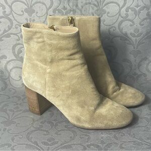Tory Burch Suede,leather Beige color Ankle Boots Sz 8